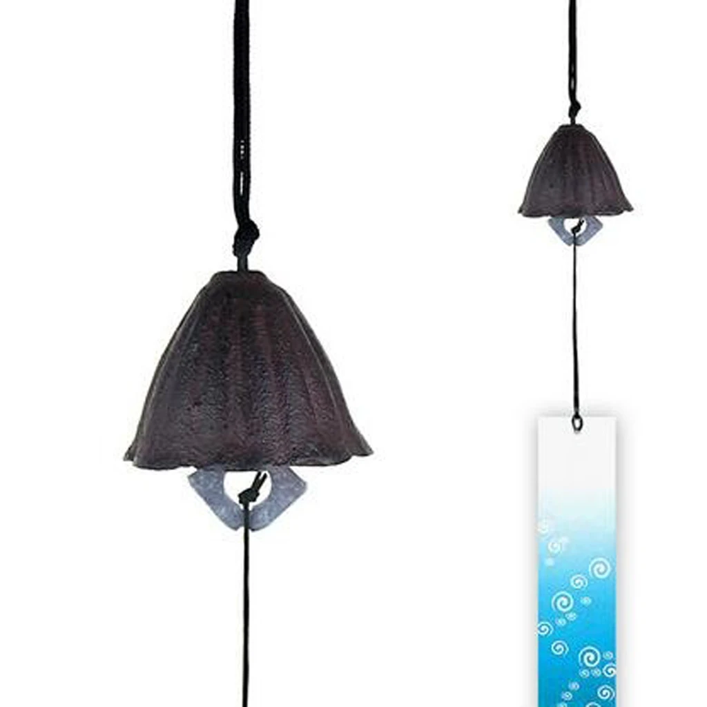 Japanese Furin Windchime Nanbu Cast Iron Metal Temple Garden Home Decor