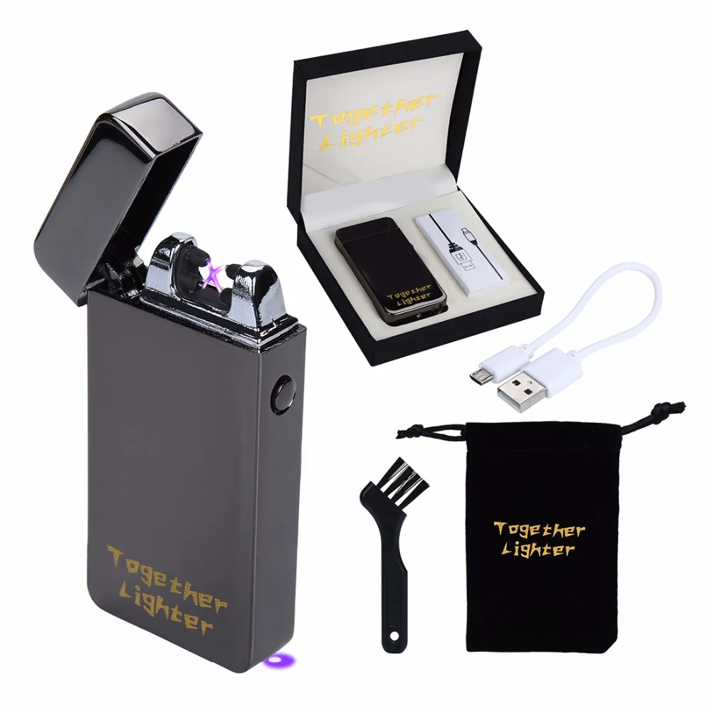 USB Аккумуляторная Зажигалка беспламенная электронная перезаряжаемая