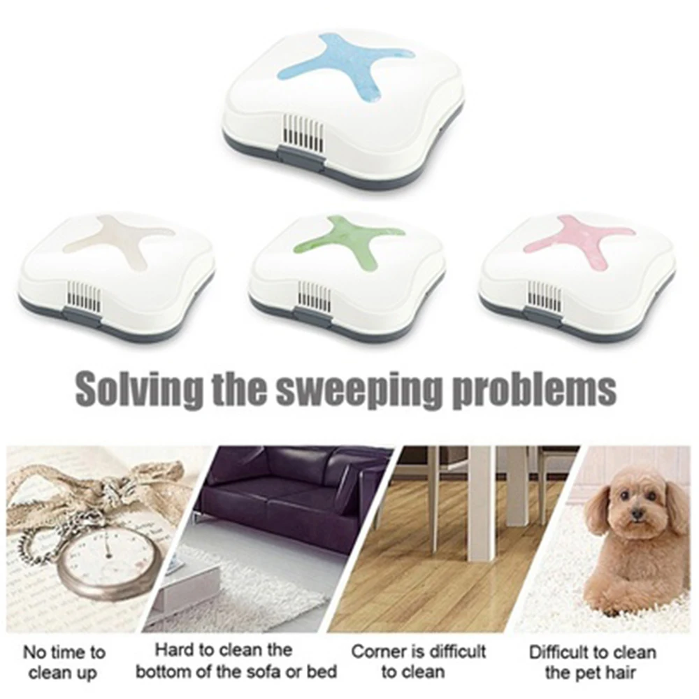

2019 Drop Shpping 4 Color Sweeping Robot Smart Vacuum Cleaner Creative Movable Dust Floor Cleaning Robot for Sweeper