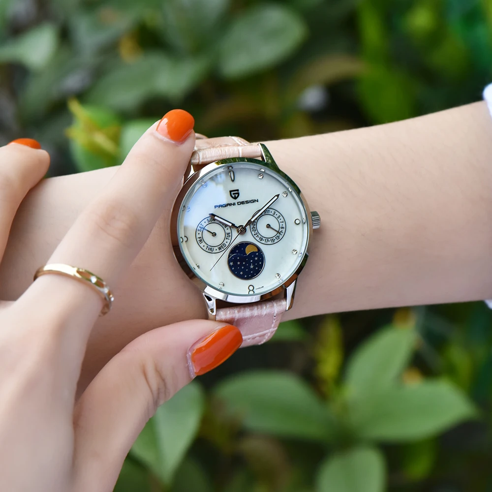 PAGANI Дизайн брендовые модные дамские часы Reloj Mujer женские кожаные Повседневные платья кожаные кварцевые часы с кристаллами Relogio Feminino