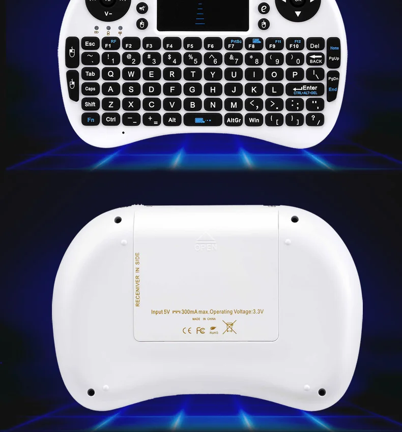 Горячая Мини Беспроводная клавиатура Air mouse i8 2,4G USB QWERTY клавиатура с тачпадом Teclado для ПК ноутбука Android tv BOX Xbox360