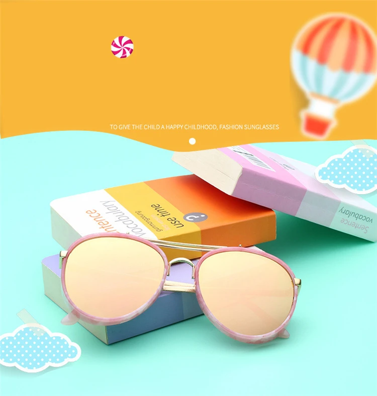 Round Kids Sunglasses Children Sun Glasses Anti uv Baby Vintage Eyeglasses Girl Cool 2018 (4)