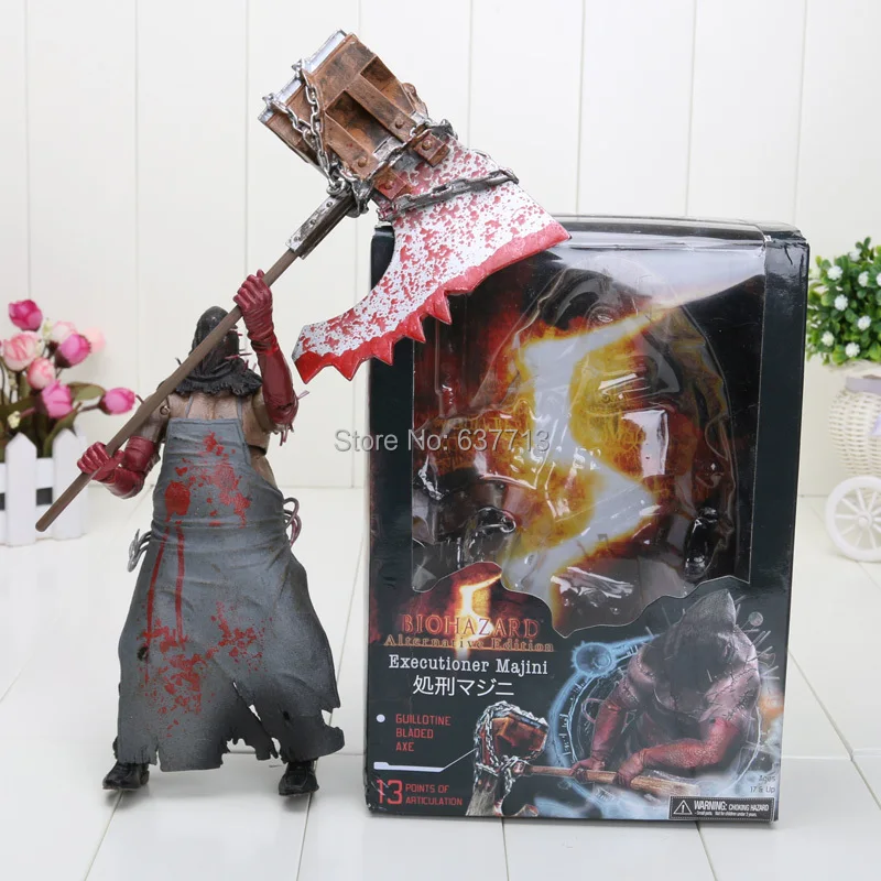 

Resident Evil 8 inch Biohazard Executioner Majini Action Figure Toys Child Figures retail