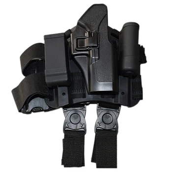 

Tactical Leg Holster For Glock 17 19 22 23 31 32 Pistol Hunting Airsoft Gun Leg Holster Black Tan Green Color