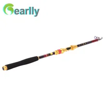 Цветной портативный углеродный жесткий морской Рыбалка сверхтвердый стержень телескопическая удочка Спиннинг стержень 2,1 М~ 3,6 м