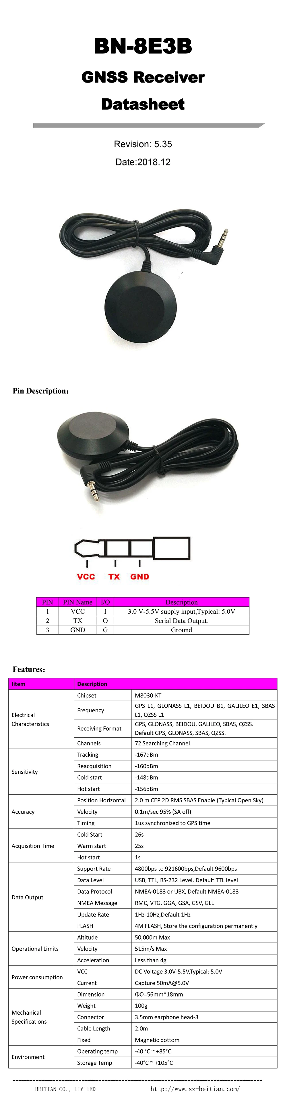 GPS-Receiver-BN-8E3B-Datasheet-22-E