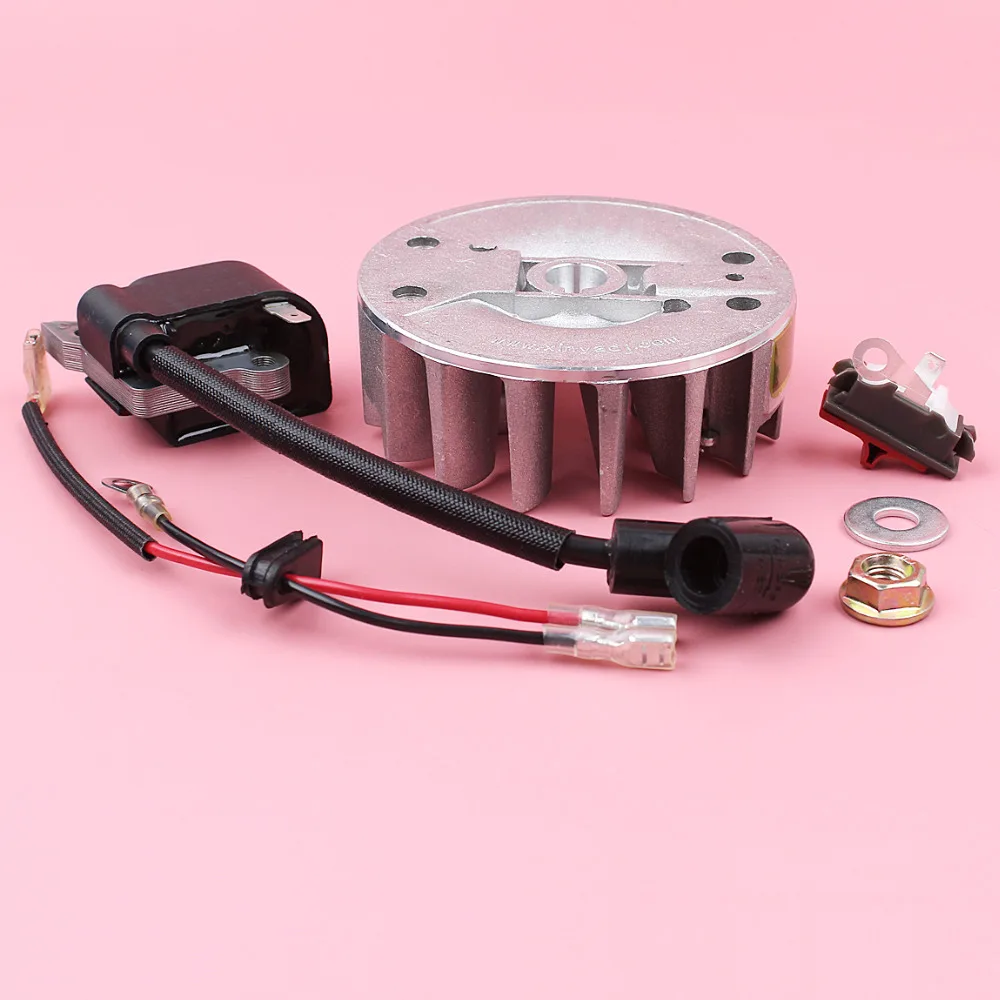 Ignition Coil Module Flywheel On Off Stop Switch For Husqvarna 137 142 Chainsaw Spare Parts