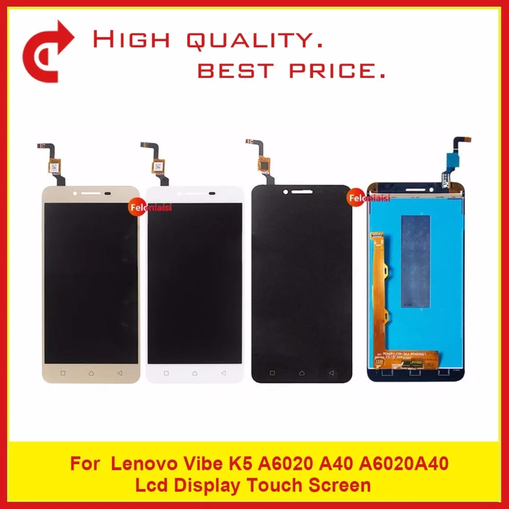 

High Quality 5.0" For Lenovo Vibe K5 A6020 A40 A6020A40 LCD Display With Touch Screen Digitizer Sensor Panel Assembly