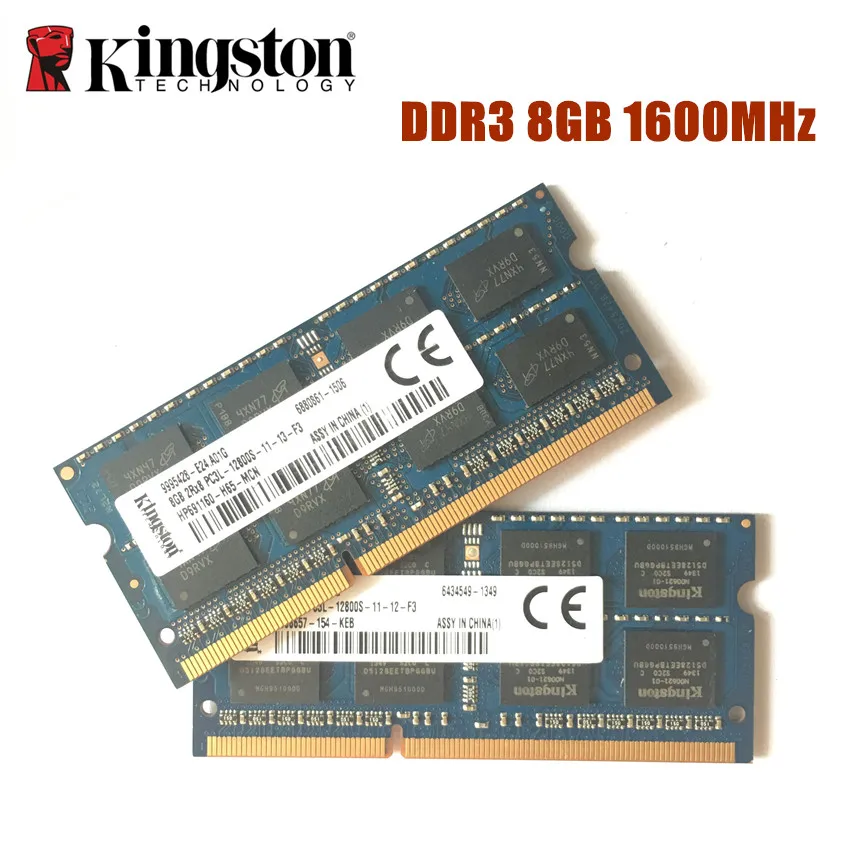 Kingston 8 Гб PC3L-12800S DDR3 1600 МГц 8 Гб памяти для ноутбука DDR3L 8G PC3L 12800S 1600 МГц модуль для ноутбука SODIMM ram