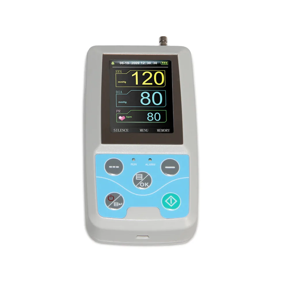 ABPM50 24 часа Амбулаторный монитор кровяного давления Holter ABPM Holter BP монитор с программным обеспечением contec