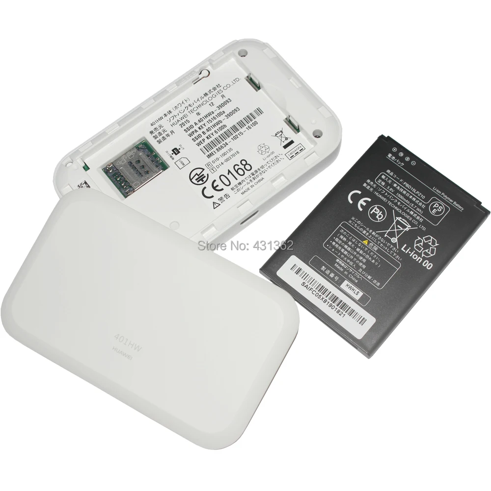 112 5 Мбит/с оригинальный Huawei 4G LTE Карманный Wi Fi роутер 401HW поддержка FDD B1 B4 B8 B41|3G/4G