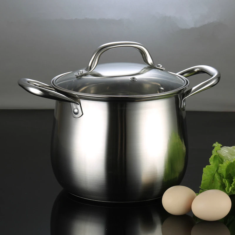 High Quality 304 Stainless Steel Pots Thickness 20cm26cm 3 Ply
