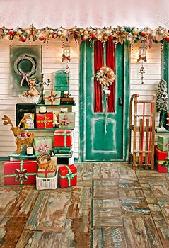 

Family Photography Backdrop Christmas gift House Celebrate Vinyl Background Photographic Photo Studio