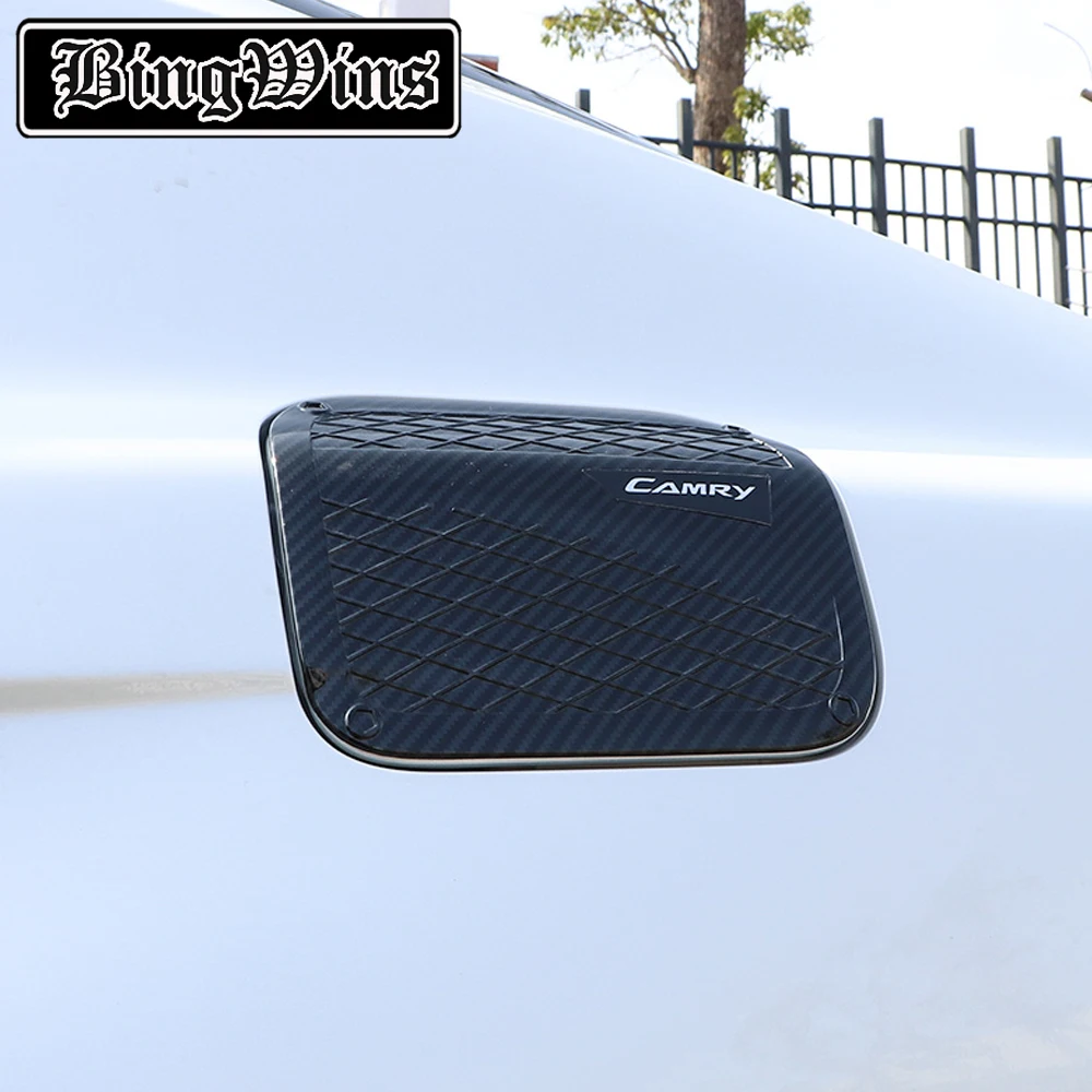 

1pcs ABS Automobile Model Fuel Tank Cover Automobile Sticker 8th Generation Camry 2018