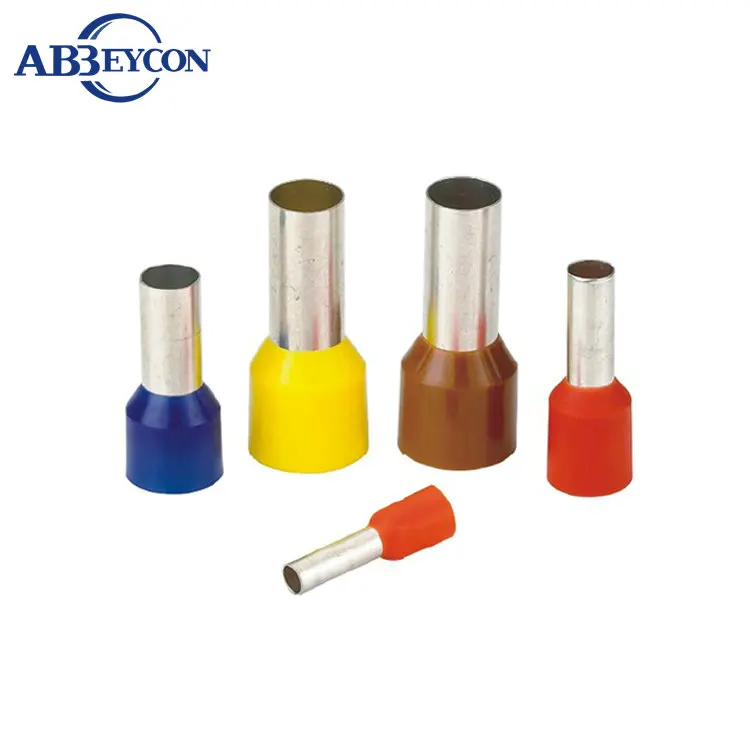 

E Tube Copper E0306 Insulation Pipe Insulated Terminal Block Cable Wire Connector 24AWG Tube Insulating Crimp Terminal Connector