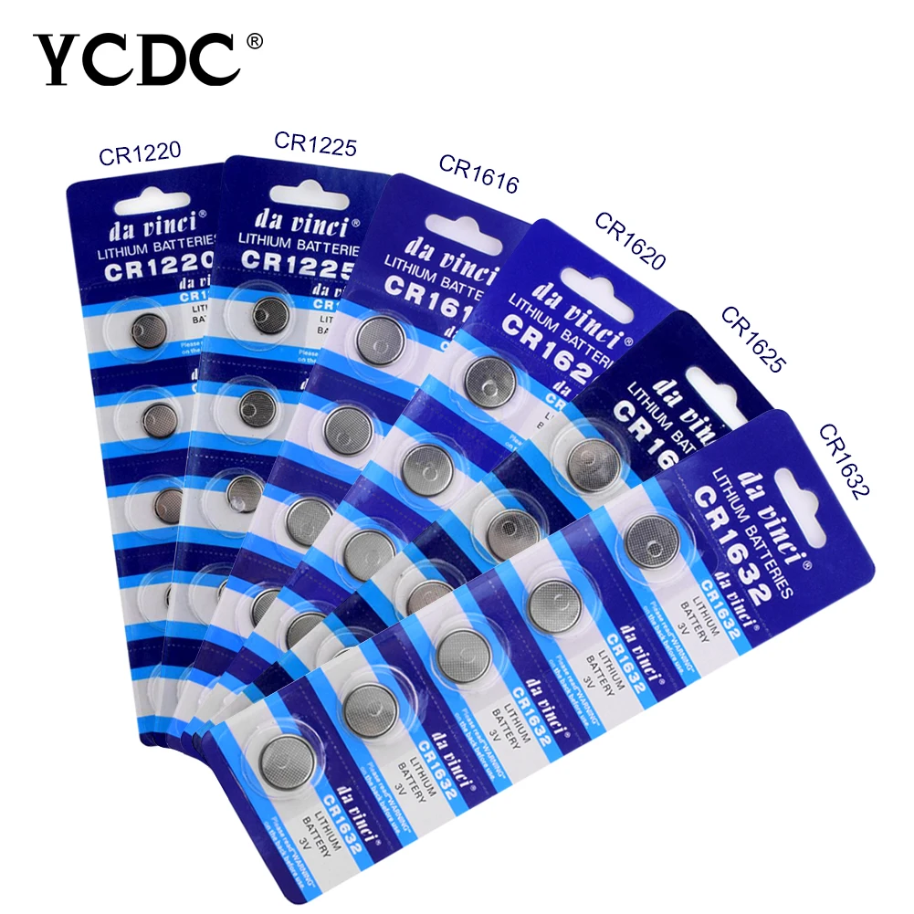 Дешевая батарея Pilas Boton CR2032 CR 2032 CR1632 CR1620 CR1625 CR2016 CR2025 1632 3v литиевая 5 шт|lithium battery|cell