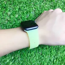 Прозрачный силиконовый ремешок для Apple Watch 42 мм 38 мм 44 мм 40 мм резиновый браслет Ремешки для наручных часов спортивные ремешки Iwatch 5 4 3 2 1 браслет