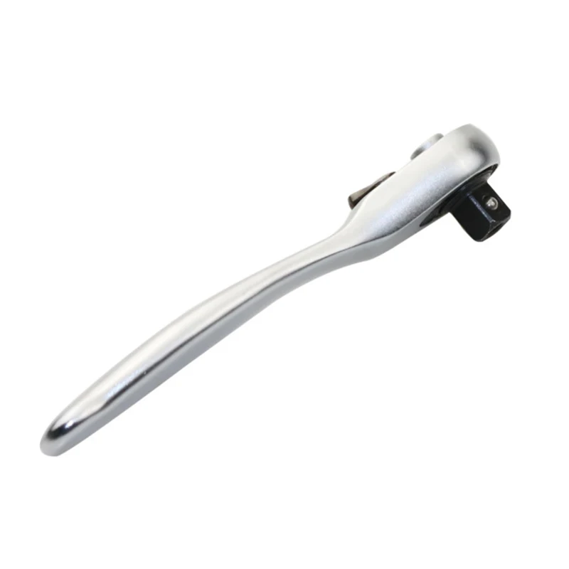 Silver Socket wrench 72 зуба мини 1/4 дюймов гаечный ключ односторонний крутящий момент универсальный Трещоточный ключ гаечный ключ ремонтные инструменты для автомобиля велосипед Носок - Цвет: Silver Socket wrench