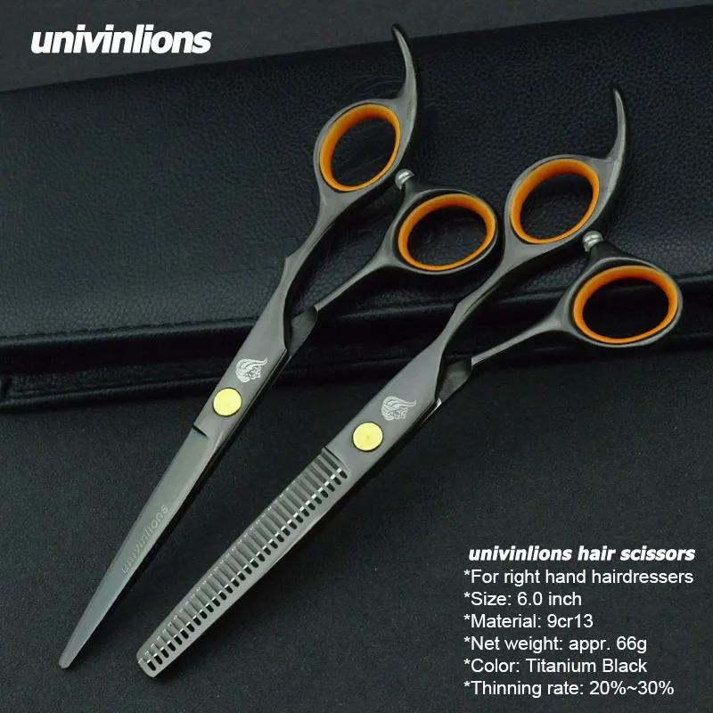 Univinlions 6 дюймов Janpan стальные профессиональные ножницы для стрижки волос Парикмахерские филировочные ножницы парикмахерские Парикмахерские ножницы набор