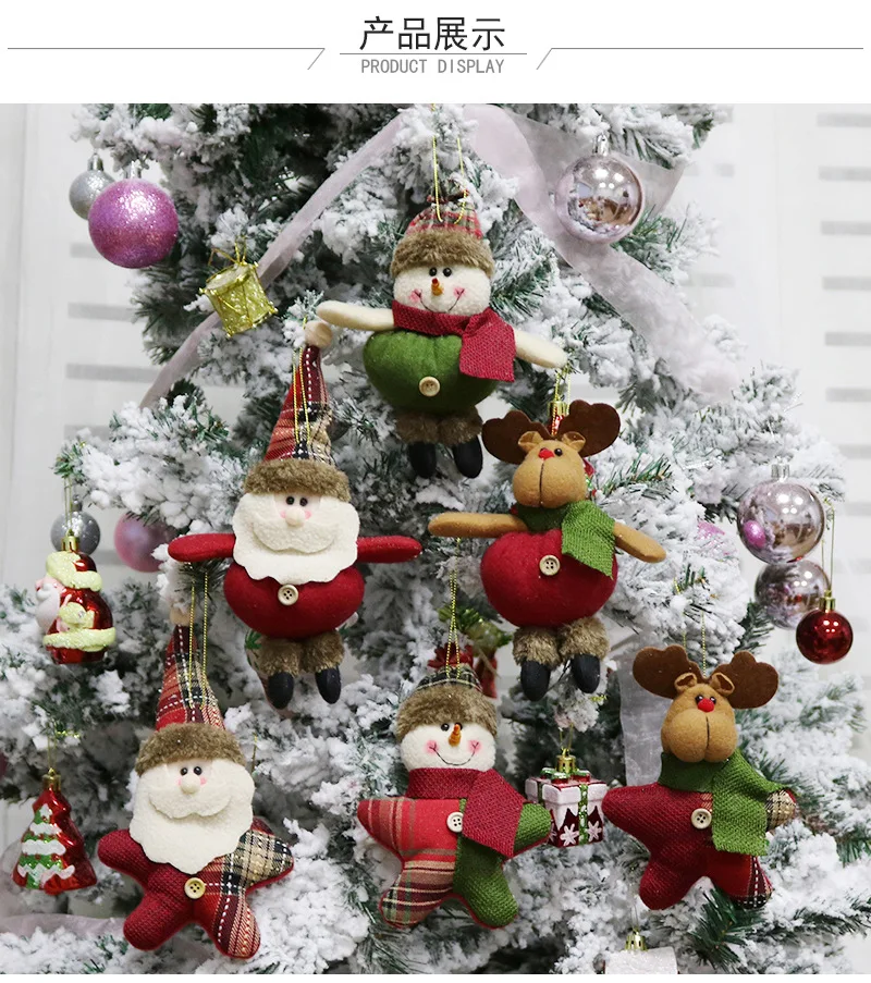 10pcs High Quality Crystal Christmas Ornaments Gift 10pcs High Quality Crystal Christmas Ornaments Gift Snowman Tree Toy Doll Hang Decorations For Home In Pendant Drop From
