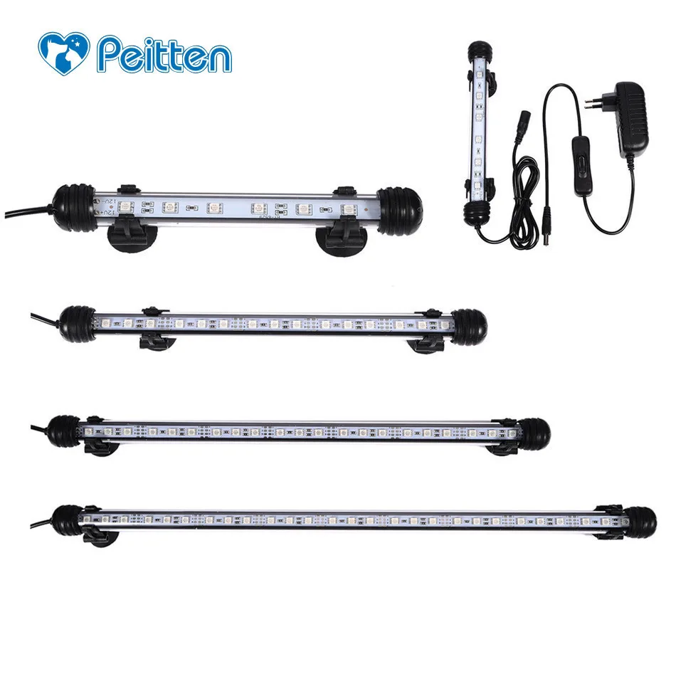 

Waterproof EU Plug Aquarium Led Lighting Blue/White LED Light 18/28/38/48 CM Fish Tank Acrylic Clip Lamp Decor with LED Light