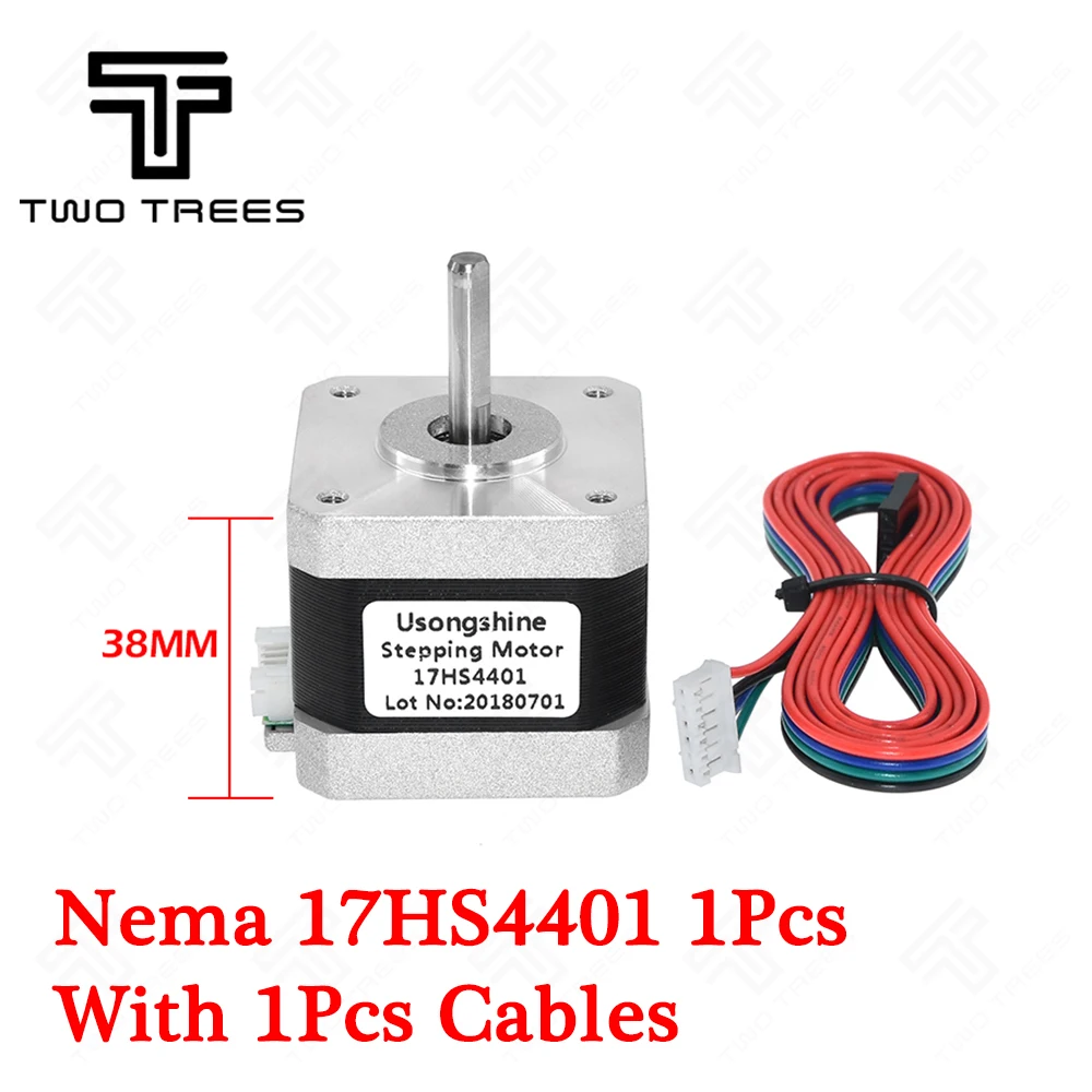 

1 3 5Pcs CE Certification 17HS4401 4-lead 17 Stepper Motor 42BYGH 1.5A Nema 42 motor 17 for 3d printer/motor vehicle subwoofer