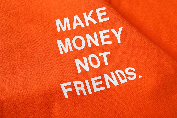 Забавная Мужская футболка, лето, Tumblr, цитата, сделай деньги, не друзья, с буквенным принтом, дизайнерская, однотонная, хлопковая, с коротким рукавом, рубашки для мужчин