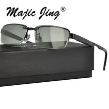 Металлические солнцезащитные очки Magnent, поляризационные, винтажные, для мужчин, на застежке, очки для близорукости, S9018