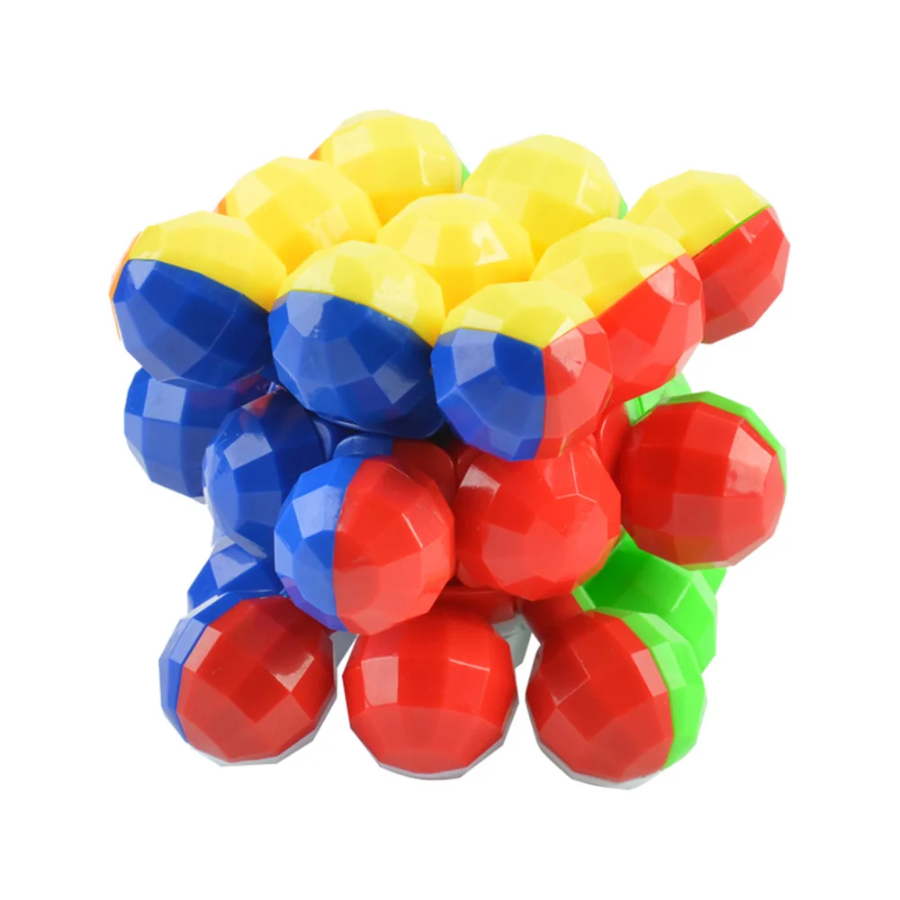 Balls Style Magic Cube Style 3 x 3 x 3 Colorful Cool Brain Teaser Educational Toy
