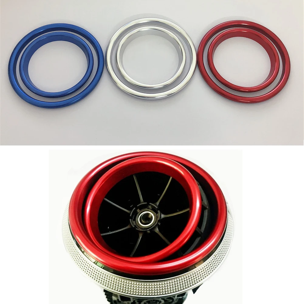 

Inner ring+Outer ring Aluminium alloy Car Air outlet decoration ring cover sticker for AUDI A3 S3 2013-2016/Q2 2017