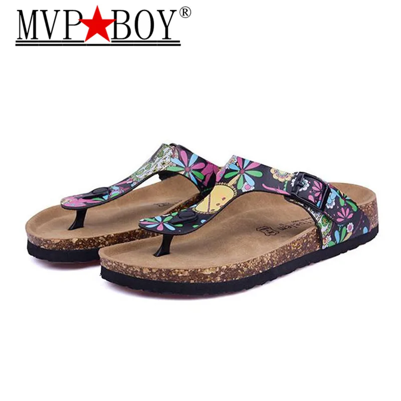 

Plus Size 35-44 45 New Beach Cork Flip Flops Slipper Casual Summer Mixed Color Outdoors Valentine Sandals Flat Shoe