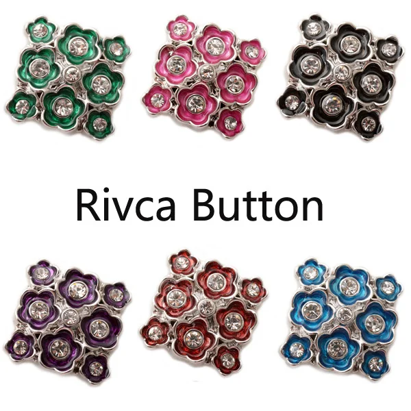 

D02476 flower Rhinestone newest rivca snap for 18mm bracelet jewelry women fashion jewelry