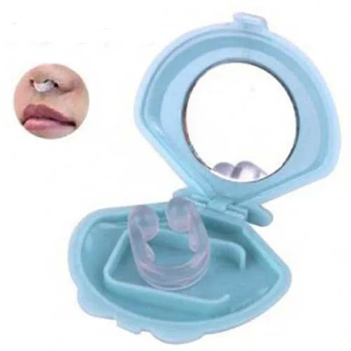 Нетоксичный мини силиконовый зажим для носа против храпа удобный фиксатор для храпа апноэ для здоровья и сна