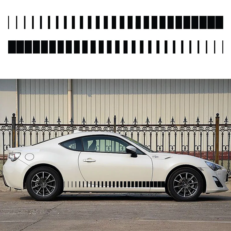HotMeiNi 2x коническая полоса (одна для каждой стороны) виниловые автомобильные