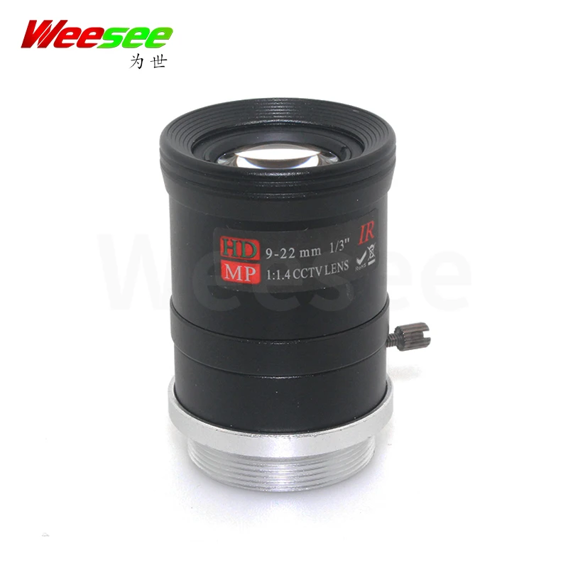 WS 9 22 мм MP HD CCTV объектив Ручной варифокальный Ирис Объектив CS крепление F1.4 1/3