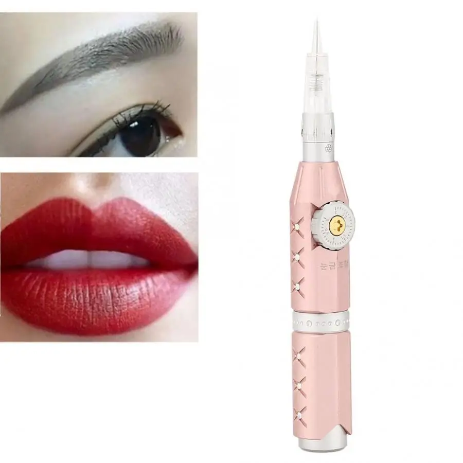 

100-240V Cordless Eyebrow Tattoo Machine Multi-Function Microblading Eyebrow Lip Liner Eyeliner Tattoo Pen Makeup Machine US