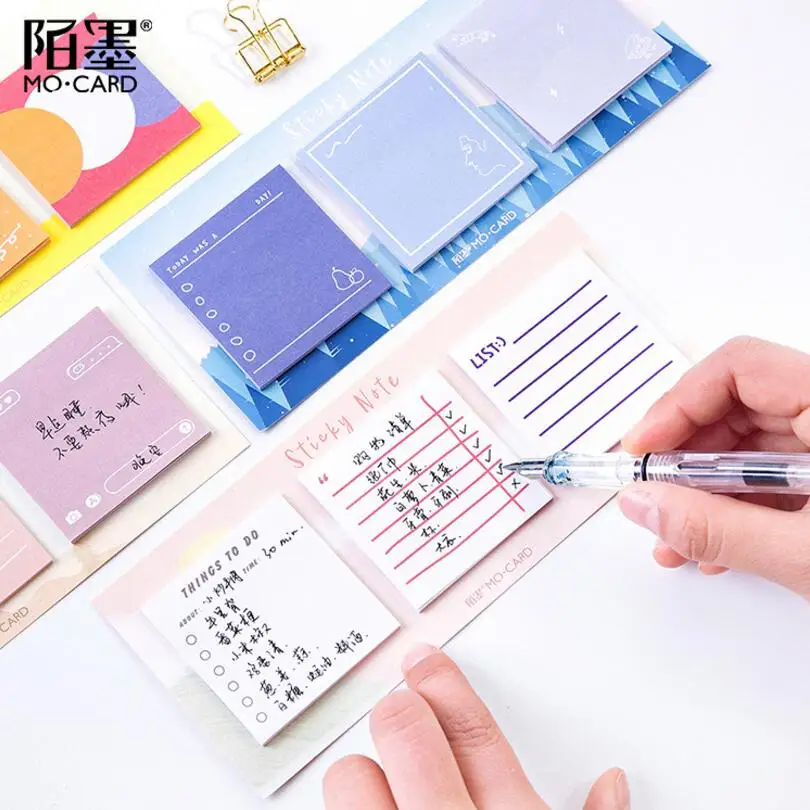 

3 Set/Pack Cute Weekly Monthly To Do List Memo Pad N Times Sticky Notes Bookmark School Office Supply Escolar Papelaria