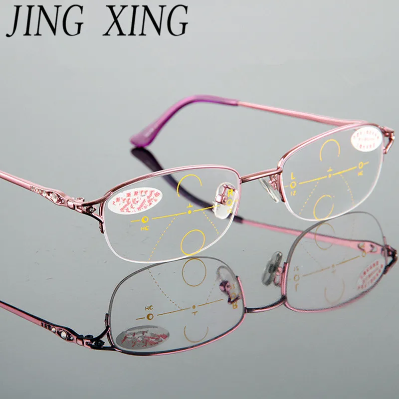 Купить JING XING Half Frame Shortsighted Double Light And Definition Intelligent multi focus Reading Glasses  Аксессуары для одежды | Женские очки для чтения (32954517252)