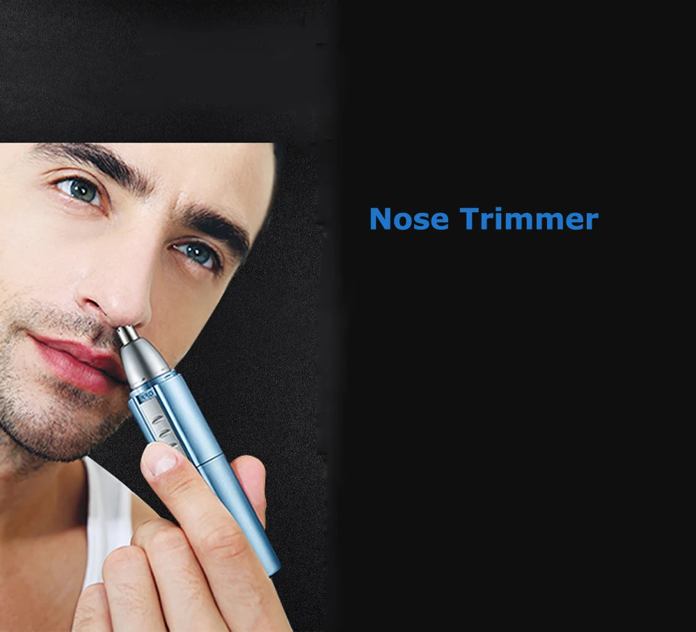 Электрический триммер для волос в носу и ушах, триммер для бровей, триммер для изогнутых волос, перезаряжаемый триммер 3 в 1 для мужчин и женщин, FISHKIM