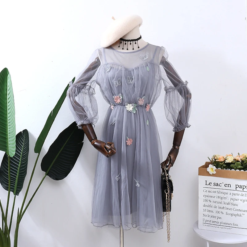 robe femme ete designer moda feminina fashion brand spring summer Women's Clothing dresses lace mesh dress vestidos de fiesta