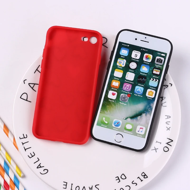 Мягкий силиконовый матовый чехол для iPhone 12 11 6S 5SE 8 8Plus X 7 7Plus XS Max|Бамперы| |