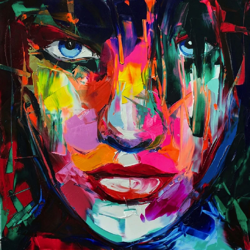 Artcozy французский нож Nielly нанесение краски распылением на холст абстрактный