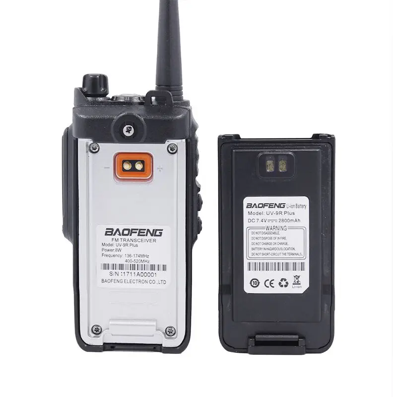 Baofeng Walkie Talkie аксессуар UV-9R плюс 2800 мАч DC 7,4 В Батарея для Водонепроницаемый УФ 9R плюс Портативный CB Любительское двухстороннее радио