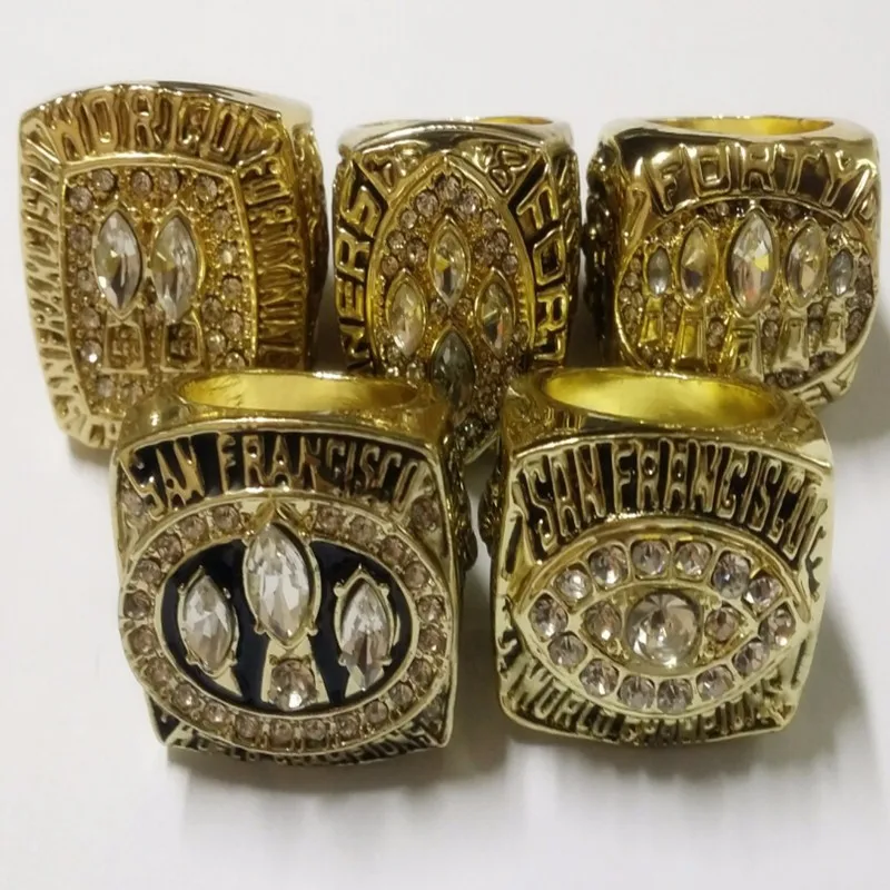 Alloy Rings Sets for Replica Super Bowl 5 Years 1981/1984/1988/1989