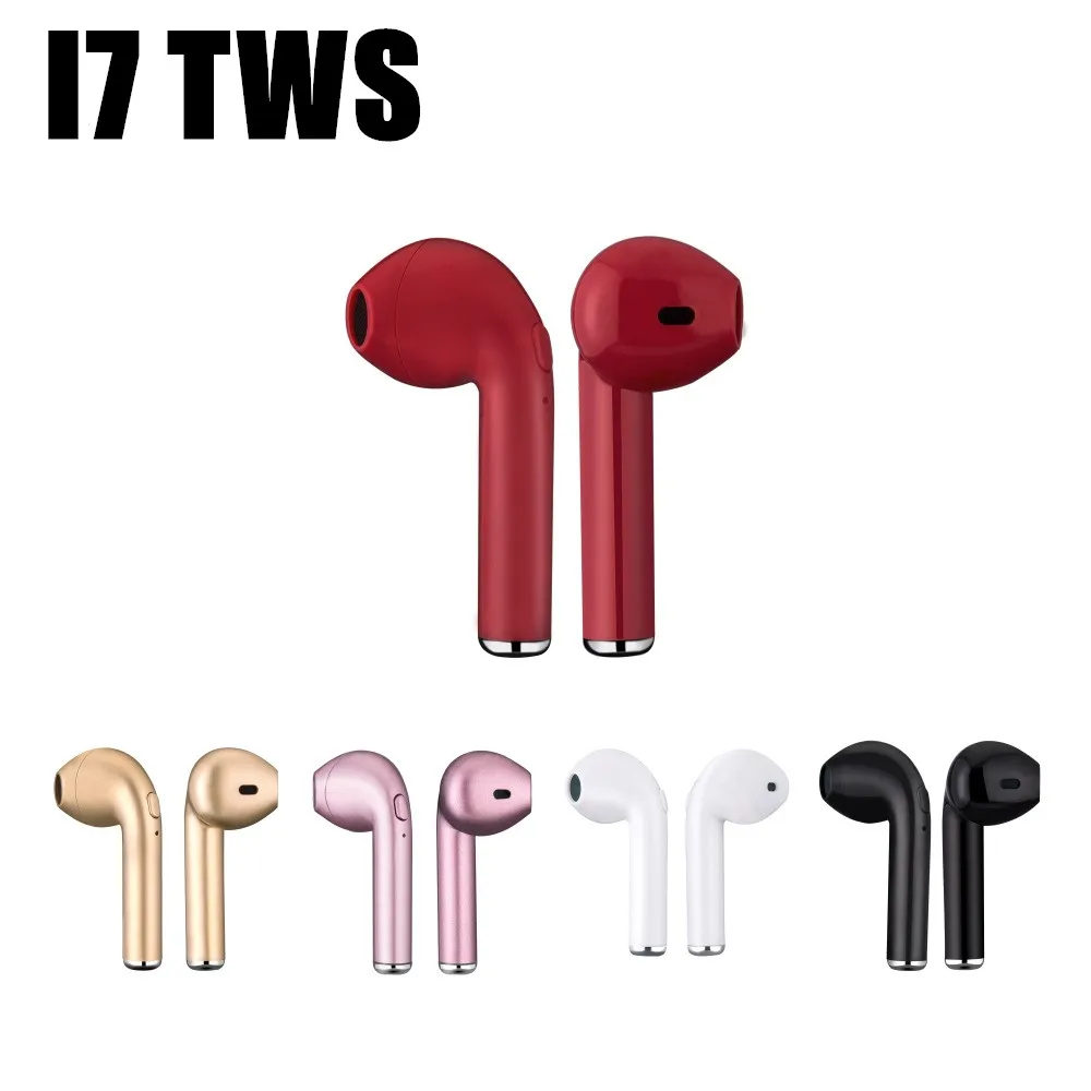 

NEWEST I7 i7s tws wireless Bluetooth Earphone Earbuds Headset earphones With Mic For apple xiaomi huawei phones with cables