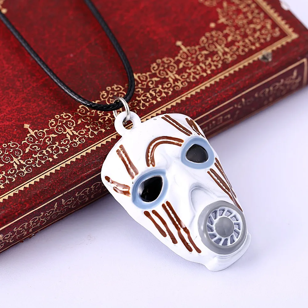 

H&F game surrounding Peripheral Borderlands 2 White Mask Necklace hot sale rope collar necklace