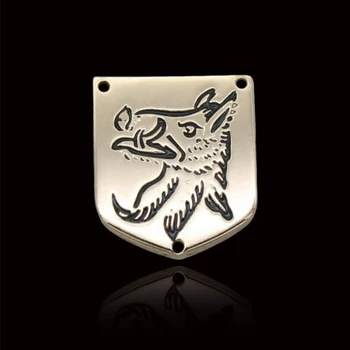 

custom high quality garment metal embossed labels sewing labels for clothes 2*2.4cm small cartoon horse metal nameplate