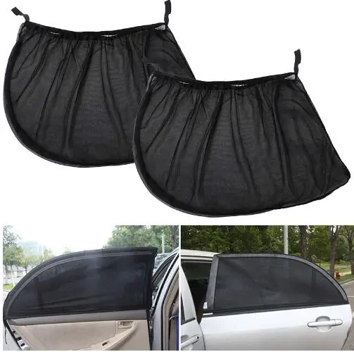 

2Pcs Car Sun Shade UV Protection Car Curtain Car Window Sunshade Side Window Mesh Sun Visor Summer Protection Window