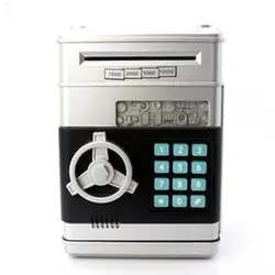 Лидер продаж копилка мини Банкомат коробка для денег Детская безопасность электронный пароль жевательные монеты копилка для детей