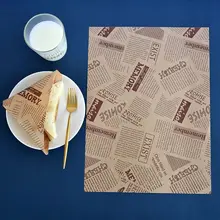 VFGTERTE 50 шт. пищевая Вощеная Бумага класс смазка обертки для еды оберточная бумага Кухня барбекю масло абсорбционная бумага